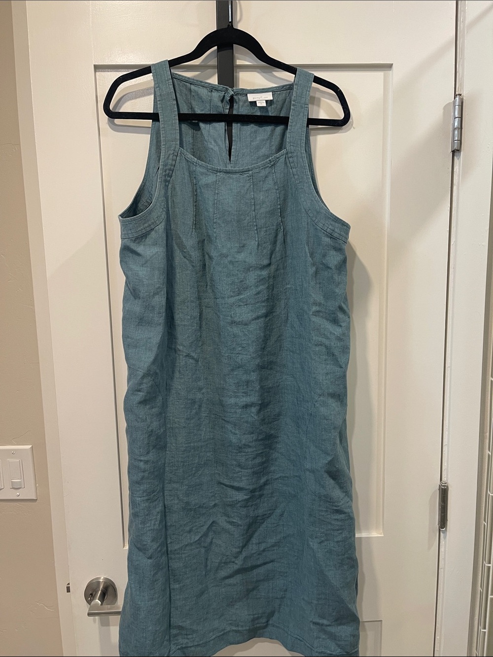 J. Jill Teal Shift Linen Dress